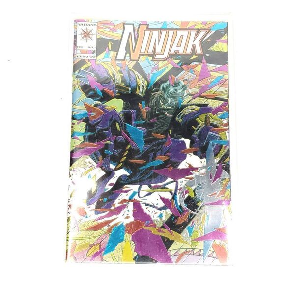 Valiant Ninjack Comic Book Chromium Cover No. 1 Regular No. 2 - Picture 2 of 7